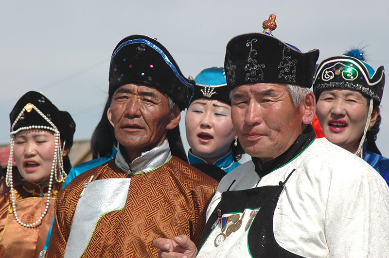 Singers from Ulaan Uul at the first annual Darhad Blue Valley Festival