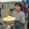 Offering fresh cheese for Children's Day