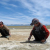 Collecting the indigenous salt (hujir) in the Darhad Valley, for use in traditional salty milk tea